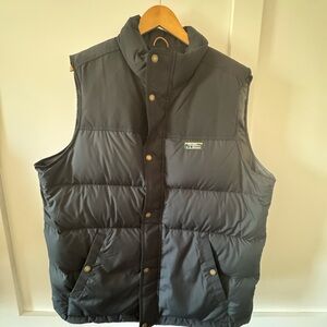 Men’s LL Bean XL Tall Black Puffer Vest Excellent Condition